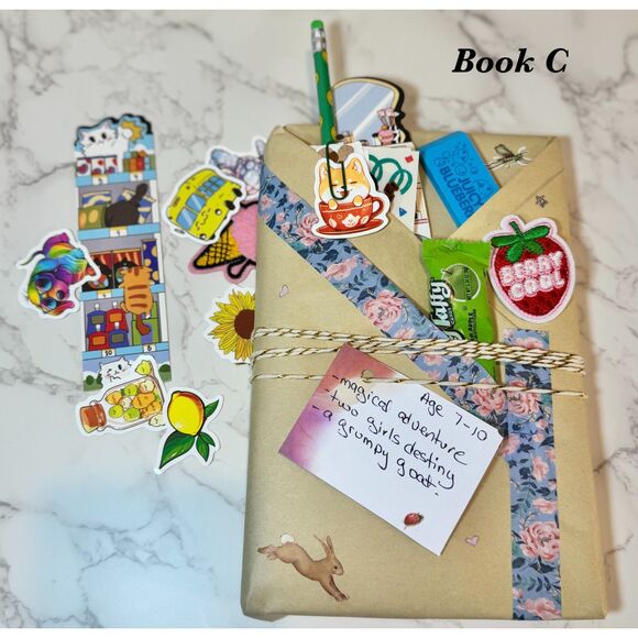 Kids' Blind Date With A Book: Mystery Story Gift Set, Stickers & Bookmark - Picture 5 of 6